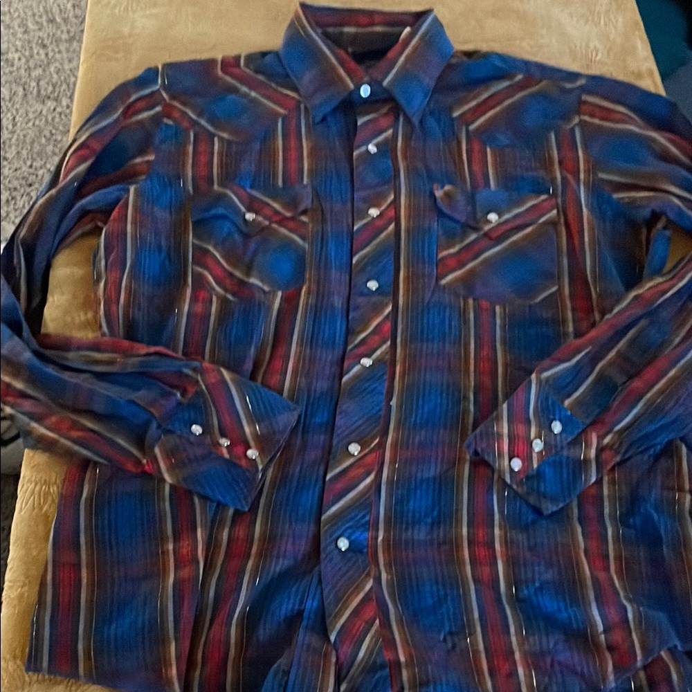 Vintage Champion westerns pearl shirt size large